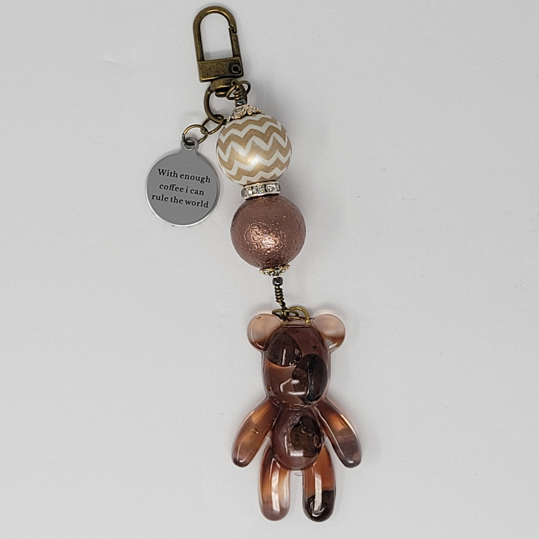 Rule the World Coffee Bear Charm
