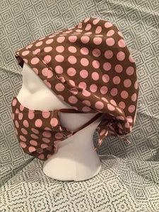 Pink Polka Dots Matching Set - Reversible