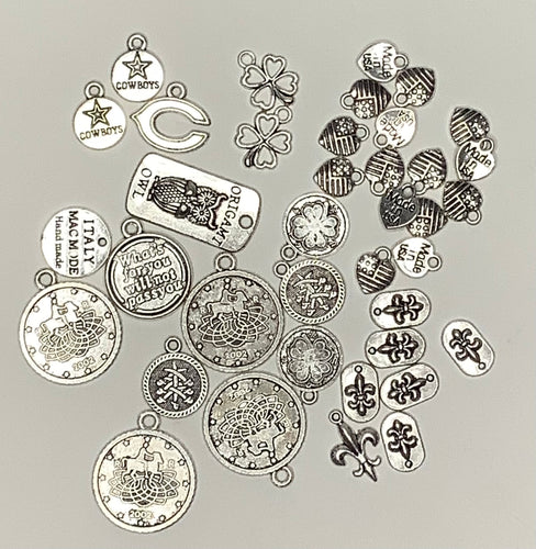 (De-Stash) Misc Charms - Silver Tone