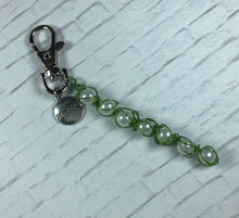 Load image into Gallery viewer, Green Wire Wrapped Pearls