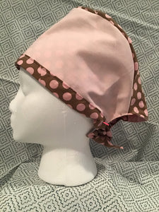 Pink Polka Dots Matching Set - Reversible